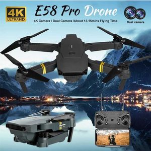 DRONES 2024 E58 MINI HIGHT HOLD MODE PROFESSIONNELLE RC DRONE ARM PLATIVE 4K HD CAMERIE AERAL PHOTOGRAPHIE Hélicoptère RC Quadcopter Toy 240416