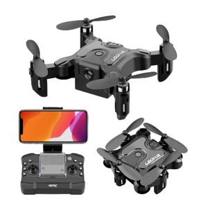 Drones 4DRC V2 Mini Drone HD Cámara WiFi Fpv Presión de aire Altitud Mantener Negro y gris Cuadricóptero plegable RC Juguete