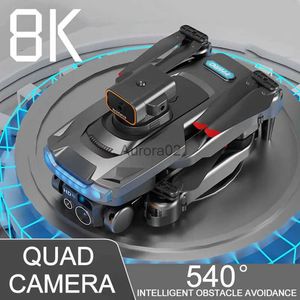 Drones Mini Drone Kit 4k professionnel 8K HD Quad caméra évitement d'obstacles photographie aérienne sans brosse pliable quadrirotor cadeaux jouets YQ240217