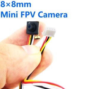 Drones Mini Camera FPV 8x8mm 800TVL 3,6 mm Lens Small Micro CMOS Color Video Caméra avec micro / audio pour FPV Quadcopter / Racing / Drone