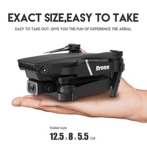 Drones New ES25 Professional Mini Drone 4K HD Camera WiFi FPV DRONES RC Quadcoptère grand angle Caméra de caméra Dron High Keep Dron Helicopter