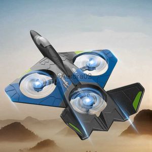 Drones Nouveau V27 Super grand avion télécommandé Drone caméra 4KFighter planeur aérien garçon jouet RC modèle Rc avions YQ240217