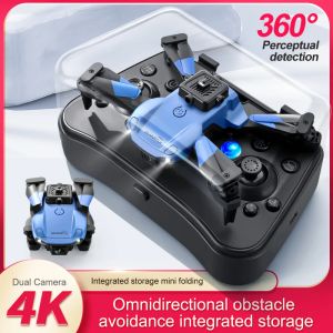 Drones Sky Fly Jhd V26 Drone 4K Camera 3 voies Évitement d'obstacles Optical Flow Positionnement RC RC Quadcopter Boys Kids Gril Toy Gift