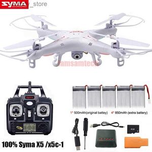 Drones SYMA X5C/X5C-1 Explorer Drone 2.4G 4CH Gyroscope 6 axes RC quatre hélicoptère avec caméra HD 2.0MP RTF RC hélicoptère adapté aux jouets pour enfants Q240308