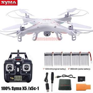 Drones SYMA X5C/X5C-1 Explorers Drone 2.4G 4CH 6 axes Gyro RC Quadcopter avec caméra HD 2.0MP RTF RC hélicoptère pour enfants jouets 24313