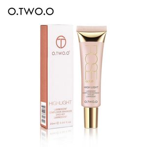 Drop O.TWO.O Shimmer Highlighter Cream 25ml Primer Base Contorno Corrector Resalte Blanqueador Hidratante Control de aceite 6 unids / lote