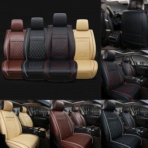 DROP NUMP: Coussin de siège avant de voiture multicolore en cuir PU Coussin de siège universel Soft Protector V-Meilleur