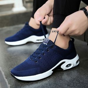 Envío de la gota venta caliente patrón fresco 7 Azul Negro blanco gris grizzle Hombres mujeres cojín Zapatos para correr Entrenadores Deportes Diseñador Zapatillas 35-45