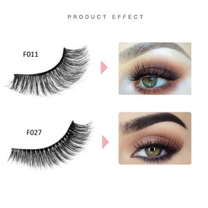 Dropshipping Nuevo maquillaje HANDAIYAN 3D Pelo de visón Pestañas postizas 6 Estilos Belleza hecha a mano Grueso Largo Suave Pestañas de visón Pestañas