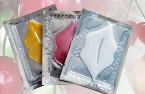 Dropshipping Pink White Gold Lip Mask Pads Humedad esencia Collágeno Collagen Patch Patch Lip Face Care Beauty Cosmética