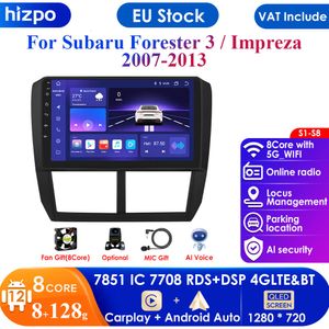 Autoradio DSP 4G 2din Android 12 pour Subaru Forester 3 SH 2007-2013 Impreza WRX STI GPS Navi lecteur multimédia unité principale Carplay