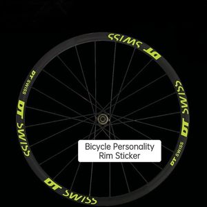 DT MTB Etiqueta de la rueda Road Bike Rim Calcomanías Ancho 20 mm Pegatinas de ciclismo reflectantes 20 24 26 27.5 29 700C Accesorios para bicicletas 240223