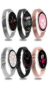 DT96 Smart Watch for Women Rose Gold Touch Dial Ronda Smartwatch Lady Girl Gift Health Fitness Rastreador Presión arterial M8803305