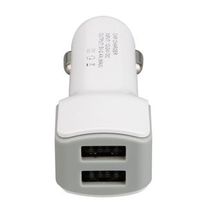 Cargador de coche USB dual 2 puertos 5V 2.4A Adaptador de corriente micro automático de corriente máxima para teléfonos Huawei Xiaomi Samsung Android