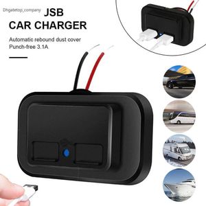 Adaptateur de prise de chargeur de voiture double USB 4.8A 3.1A 12V/24V prise de courant de répartiteur Usb pour camping-car camion bateau RV