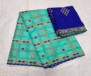 Dubai Design African Lace Fabric Alumo 100% Cotton Swiss Voiile Lace avec S de haute qualité 2018 Lace nigériane pour robe de mariée8517210