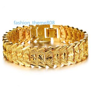 El lujo de Dubai diseña a hombres plateados oro de la pulsera del oro de la joyería 24k de la pulsera del brazalete