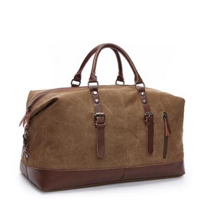 Sacs polochons grande capacité mode sac de voyage pour homme femmes week-end toile cuir Duffle Portable transporter bagages sacs à main 2625