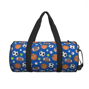 Bolsas de lona Pareja Bolsa de viaje Pelotas deportivas Gimnasio Salón de la fama grande Oxford Bolso personalizado Entrenamiento lindo Deportes