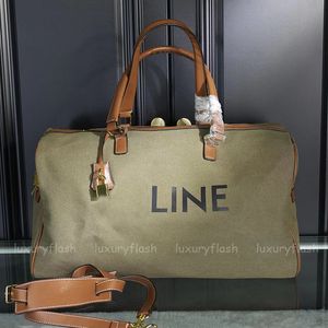 Sacs Duffel Sac de voyage en toile verte Sacs à main de mode de créateurs Sacs fourre-tout de luxe 2024 Nouveau sac à main homme et femme grande capacité 49 cm