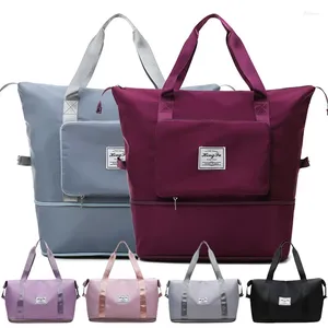 Sacs polochons grande capacité sac pliant voyage fourre-tout bagage à main sacs à main étanche pour femmes épaule en gros