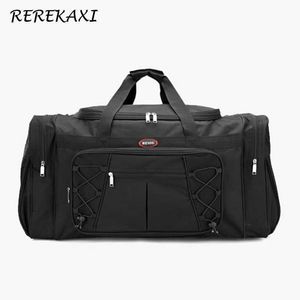 Bolsas de lona Bolsa de viaje para hombre de gran capacidad Fin de semana Equipaje de mano de poliéster impermeable para mujer Bolsa grande Bolsas de lona de viaje para hombre Cubos de embalaje 230223