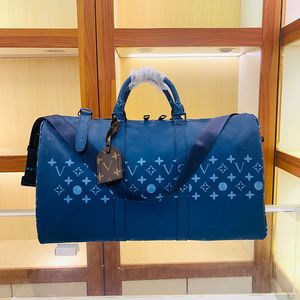 Bolsas de lona Moda de lujo Bolsas de lona Equipaje Bolsa de viaje Hombres Mujeres Bolsas de viaje Bolsas de lona de diseñador de marca Bolsos de equipaje Bolsa deportiva de gran capacidad Tamaño Keepall 50