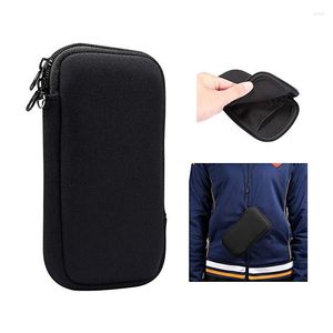 Sacs polochons néoprène sac de téléphone portable pochette Portable petit rangement pour voyage accessoires numériques étui de câble support pour écouteurs