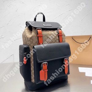 Sacs Duffel Nouveau sac à dos de designer chaud hommes et femmes sac à dos de mode sac de livre classique vieilles fleurs clip de cordon ouvert et fermé sac à dos en cuir jacquard