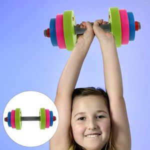 Haltères Haltère réglable haltère Adorable haltère jouet Fitness enfants accessoire en fonte enfants jouet enfant en bas âge maison créative