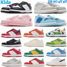 chaussures pour enfants tout-petits panda bas baskets pour jeunes filles garçons chaussure de course université bleu formateurs roses noir enfant designer nourrissons bébé