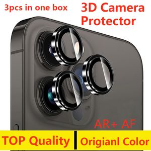 Couleur durale Protecteur de verre d'objectif de caméra de téléphone couleur originale de qualité supérieure pour iPhone 15 14 13 12 PRO MAX Protecteur de verre de caméra avec boîte de vente au détail