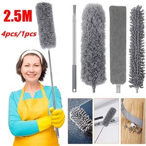 Dusters Microfiber Duster Extendable Cleaner Brush Telescopic Catcher Mites Gap Dust Removal Home Cleaning Tools 1425M 230721