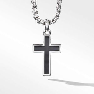 Pulsera DY, pulseras de cable de diseño, joyería de moda, colgante de joyería de plata esterlina, cruz personalizada para venta directa