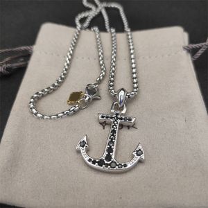 DY collier torsadé bijoux pour hommes perle charme vintage collier de créateur femmes strass classique réglable longue chaîne homme avec pendentif zh141 B4