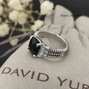 Dy Twisted Vintage Band Designer Rings For Women Gift Diamonds 925 Sterling Silver Dy Ring Men Fashion Personalized 14k Gold Plating 607