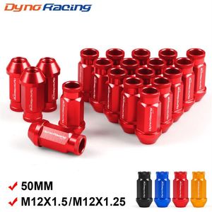 Tuercas de rueda de carreras de aluminio Billet Dynoracing M12X1 5 M12X1 25 para Honda para Ford para Toyota 20 piezas set205b