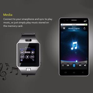 DZ09 Smartwatch Sim Card Android Appel Téléphone Men Femmes Smart Watch DZ09 Sport Petomètre imperméable Connect WhatsApp Message Sync