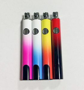 E Cigarette Vape Battery Pen 510 Filetage pour les chariots Cartouche 650mAh Affichage LCD Tension variable 4.8 V Batterie de chariot rechargeable de 4,8 V