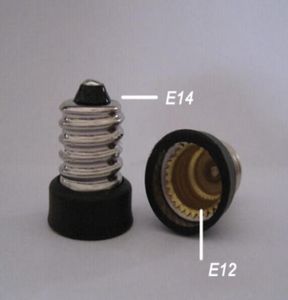 Adaptateur de support de lampe E14 à E12, convertisseur de douille, changeur de Base de lumière, 20 pièces, 26319155518753