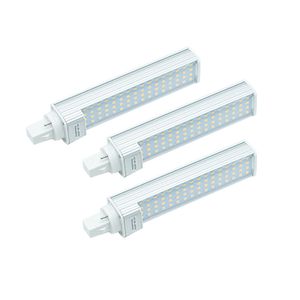 E26 9W G24 Bombilla LED Horizontal Empotrada 12W Equivalente 180 Grados Haz Pin Base LED Bombilla enchufable Blanco cálido 3500K Blanco frío 6500K crestech168