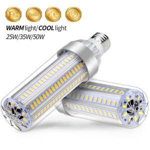 E27 Corn Bulb E26 LED Bulb 50W 25W 35W Lampara 220V LED Light 110V No Flicker Light For Warehouse Outdoor Lighting 5730