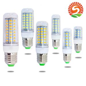 E27 E14 B22 GU10 G9 LED Ampoule SMD5730 LED Lampe 7W 12W 15W 18W 220V 110V Maïs Lumières Lustre 36 48 56 69 72 LED