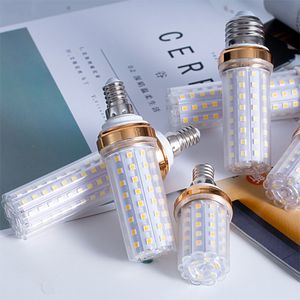 E27 E14 E12 LED Ampoules Trois Couleurs Dimmable Muifa Maïs Haute puissance 12W 16W SMD2835 Bougie Ampoule Lustre Bougie LED Lumière Décoration Crestech