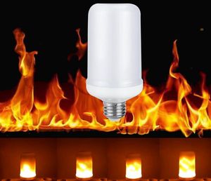 Bombillas LED con efecto de llama E27 E26 2835, 5W, luces creativas, emulación parpadeante, Lámpara decorativa de ambiente Vintage