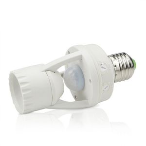 E27 douille à vis porte-ampoules haute sensibilité PIR capteur de mouvement du corps humain lampe à LED avec interrupteur de commande ampoule Bases258T