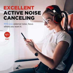 E7-C ANC casque sans fil Bluetooth casque actif suppression du bruit écouteurs écouteurs tête téléphone pour iPhone Xiaomi