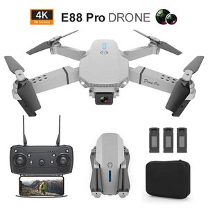 Drone E88 Pro avec double caméra 4K HD, longue durée de vie de la batterie, maintien de l'altitude, contrôle par smartphone