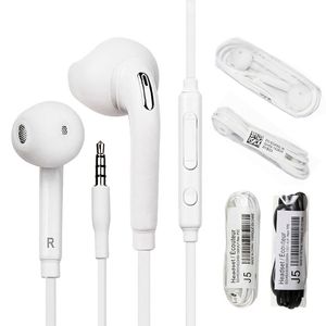 Écouteurs J5 S6 dans l'oreille casque 3.5mm Jack écouteurs avec microphone commande vocale pour Samsung Galaxy S7 S8 S9 Plus Smartphones