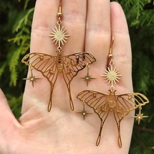 Ear Cuff Stars Sun Earrings Gold Color Jewelry Star Bohemia Earrings Butterfly Earrings Butterfly Earrings Hypoallergenic 230426